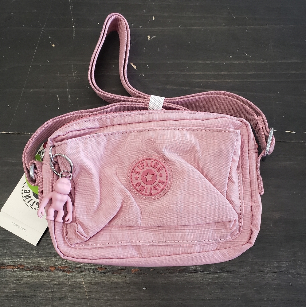 Kipling Abanu Lavender Plush Crossbody